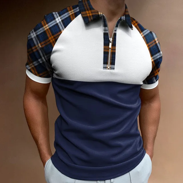 Patterned Polo Shirt