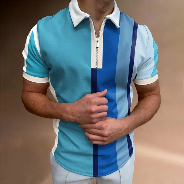 Patterned Polo Shirt