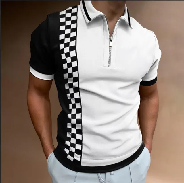 Patterned Polo Shirt