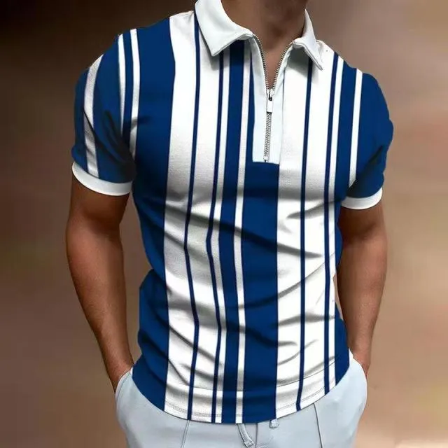 Patterned Polo Shirt