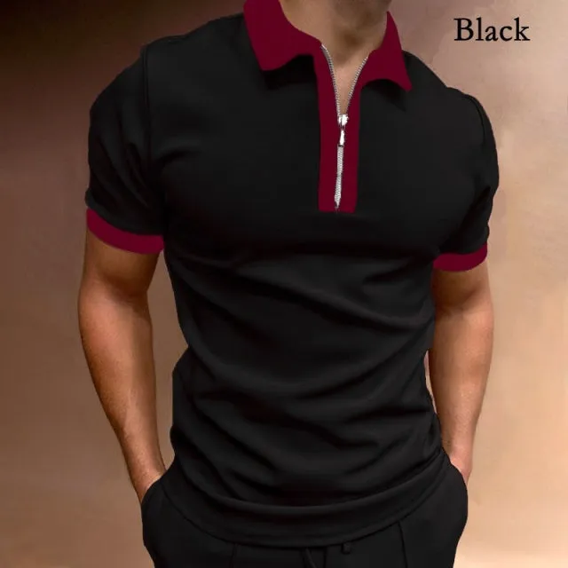 Patterned Polo Shirt