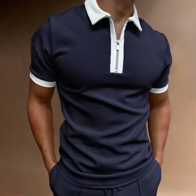 Patterned Polo Shirt