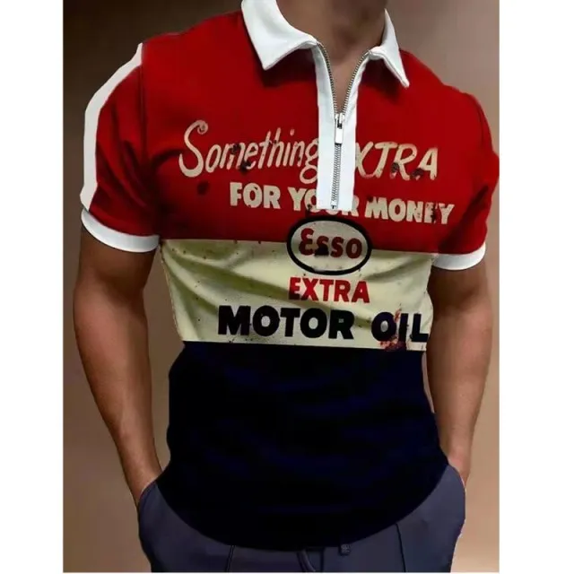 Patterned Polo Shirt