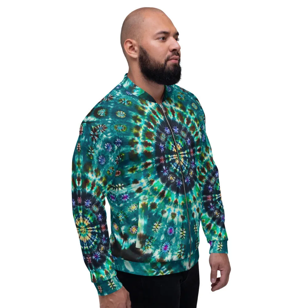 'Peacock Throne' Unisex Bomber Jacket (Polyester)