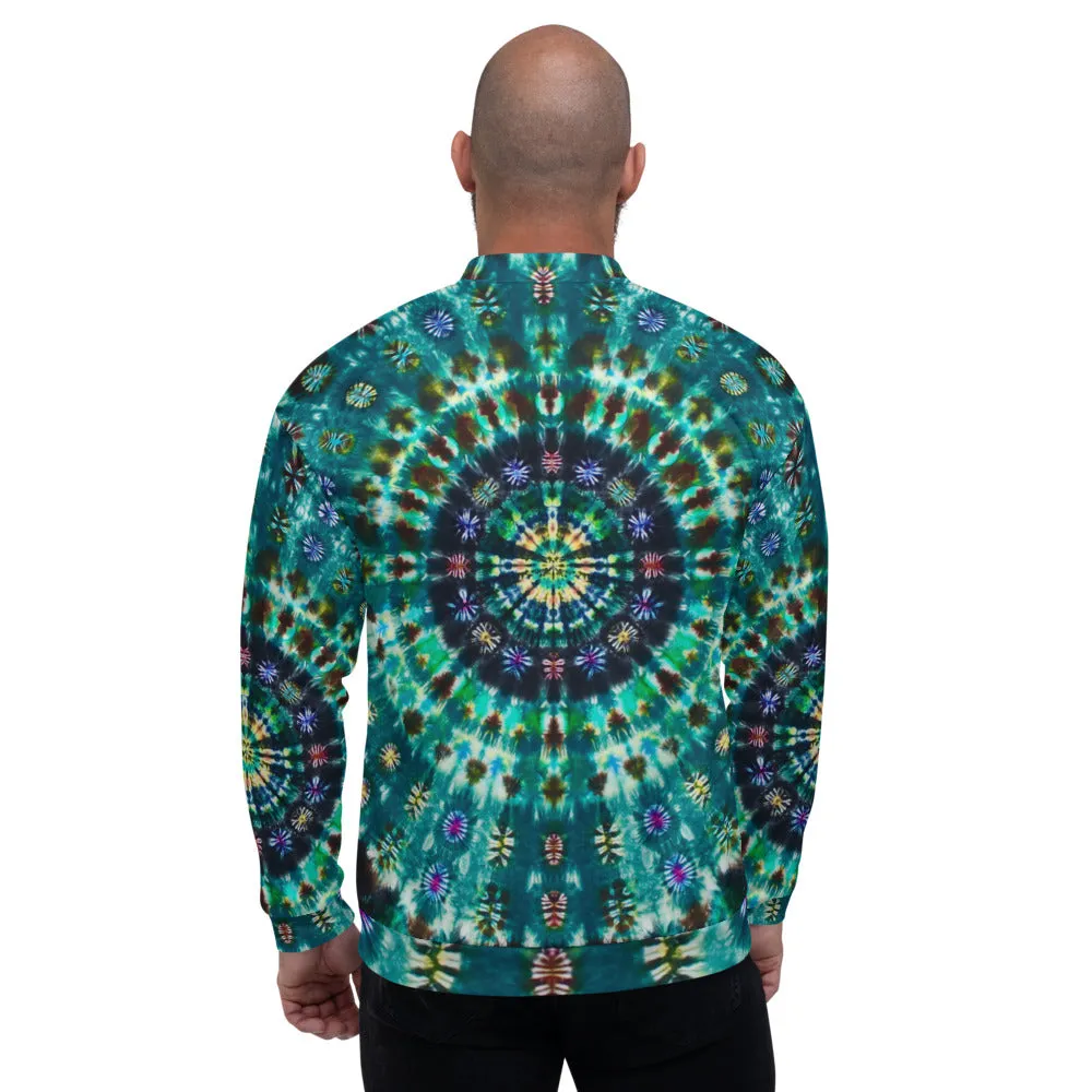 'Peacock Throne' Unisex Bomber Jacket (Polyester)