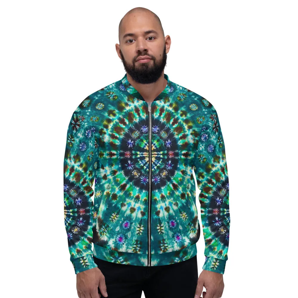 'Peacock Throne' Unisex Bomber Jacket (Polyester)
