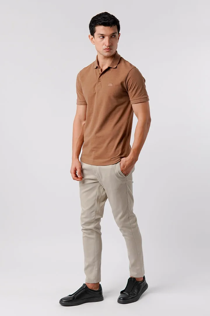 Regular Fit Polo Shirt - Brown