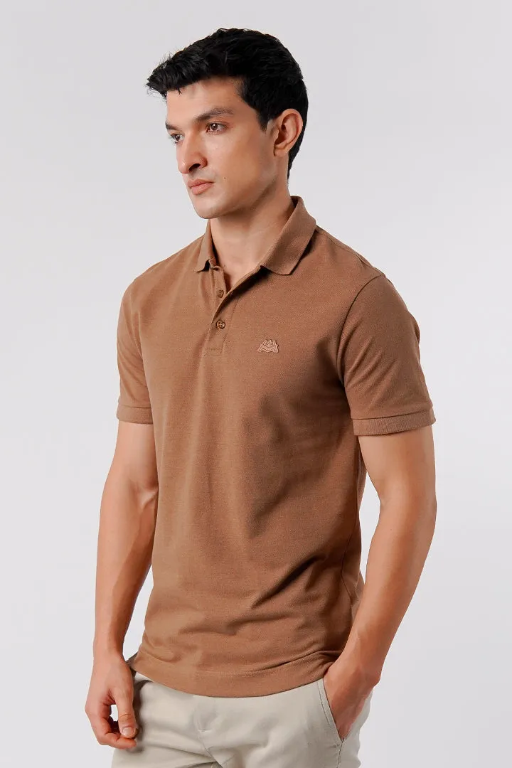 Regular Fit Polo Shirt - Brown