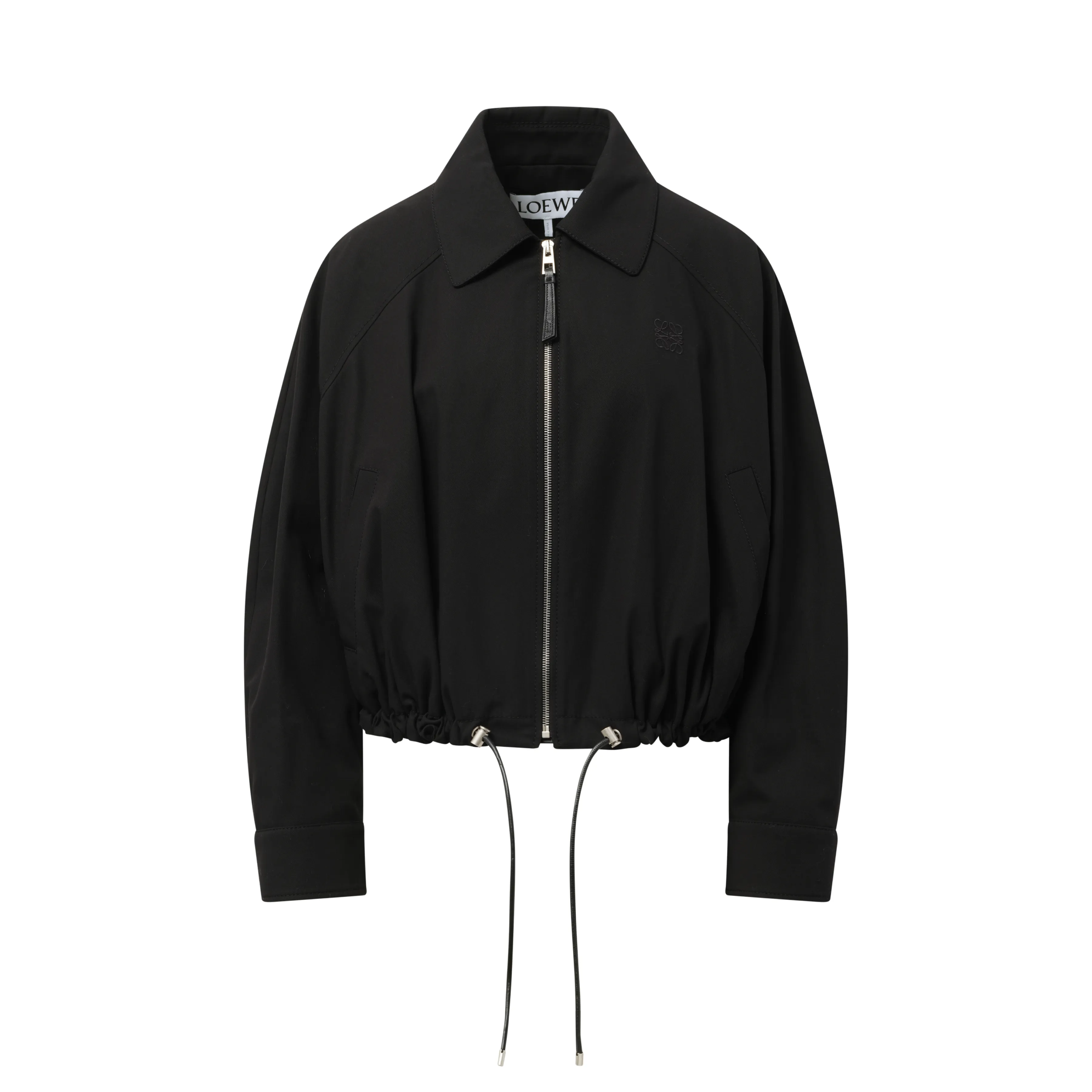 Relaxed Fit Balloon Jacket in Black