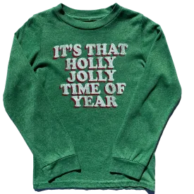 Retro Brand - Holly Jolly Long Sleeve in Heather Green