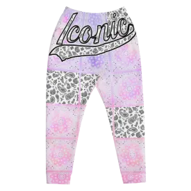 ROYAL ICONIC | Bandana Flag Patchwork Tie Dye Acid Wash Aether Pour Unisex Jogger Sweatpant HueMan Gang Think Pink