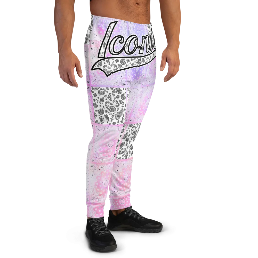 ROYAL ICONIC | Bandana Flag Patchwork Tie Dye Acid Wash Aether Pour Unisex Jogger Sweatpant HueMan Gang Think Pink