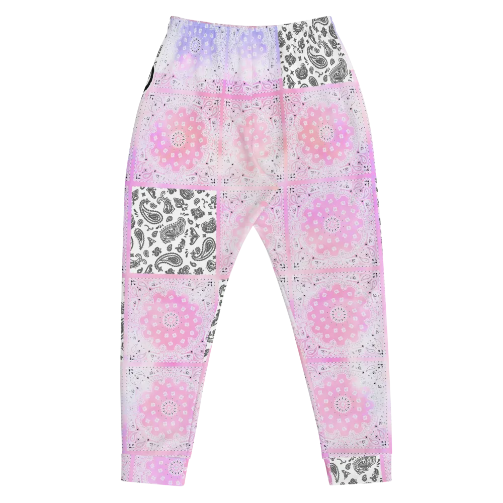 ROYAL ICONIC | Bandana Flag Patchwork Tie Dye Acid Wash Aether Pour Unisex Jogger Sweatpant HueMan Gang Think Pink