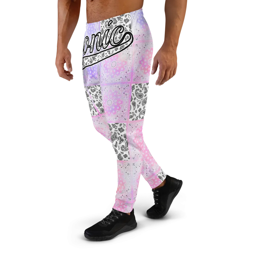 ROYAL ICONIC | Bandana Flag Patchwork Tie Dye Acid Wash Aether Pour Unisex Jogger Sweatpant HueMan Gang Think Pink