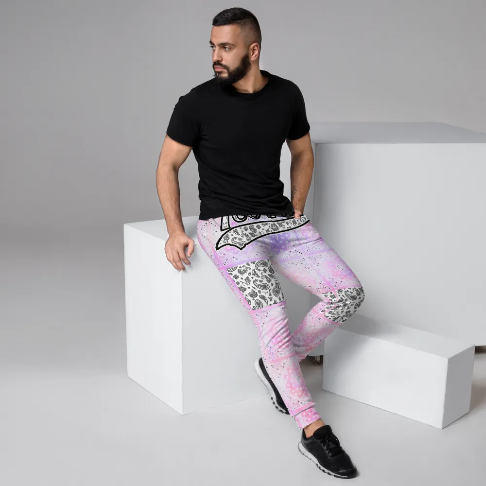 ROYAL ICONIC | Bandana Flag Patchwork Tie Dye Acid Wash Aether Pour Unisex Jogger Sweatpant HueMan Gang Think Pink