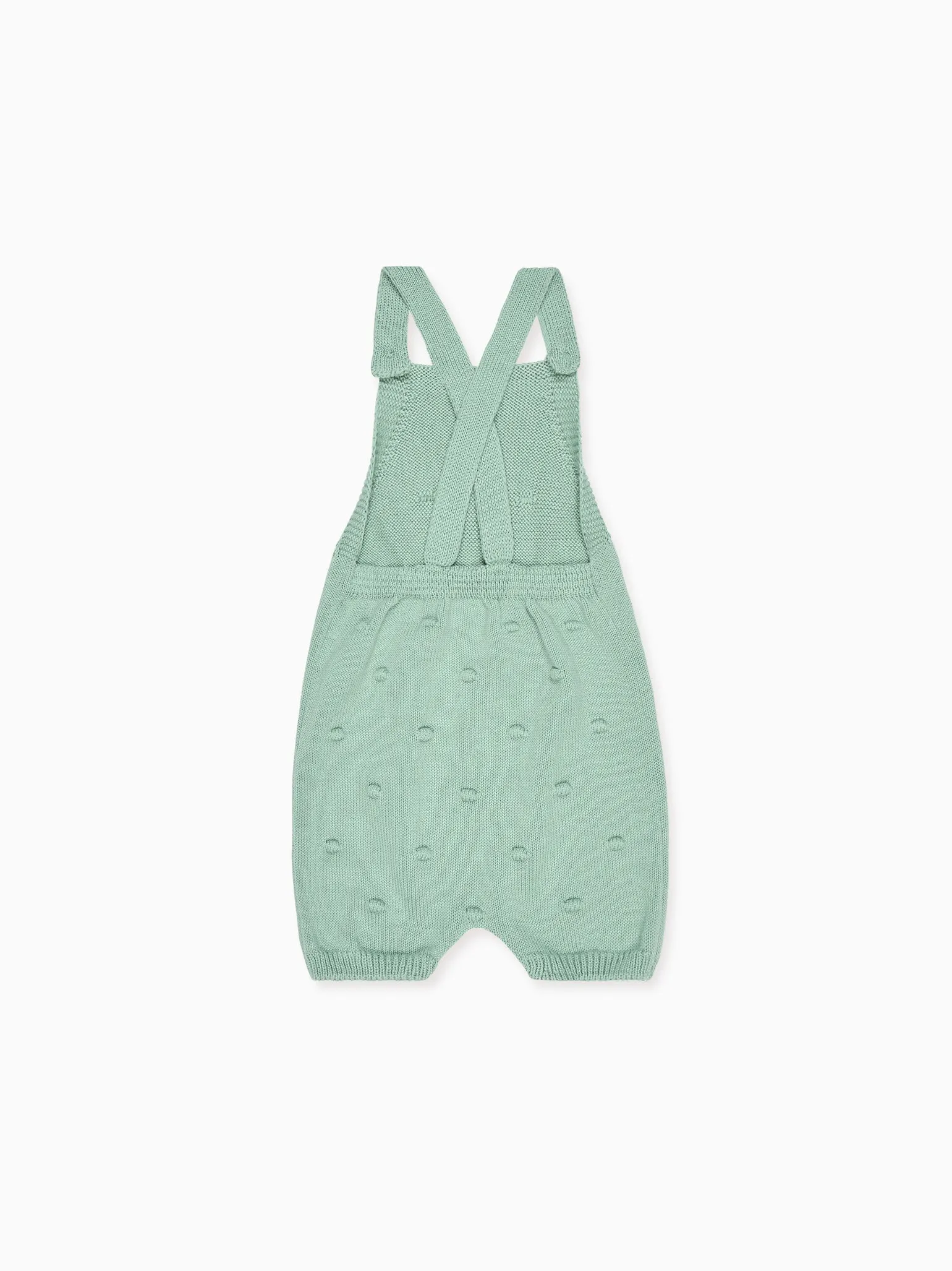 Sage Noa Cotton Baby Knitted Dungarees