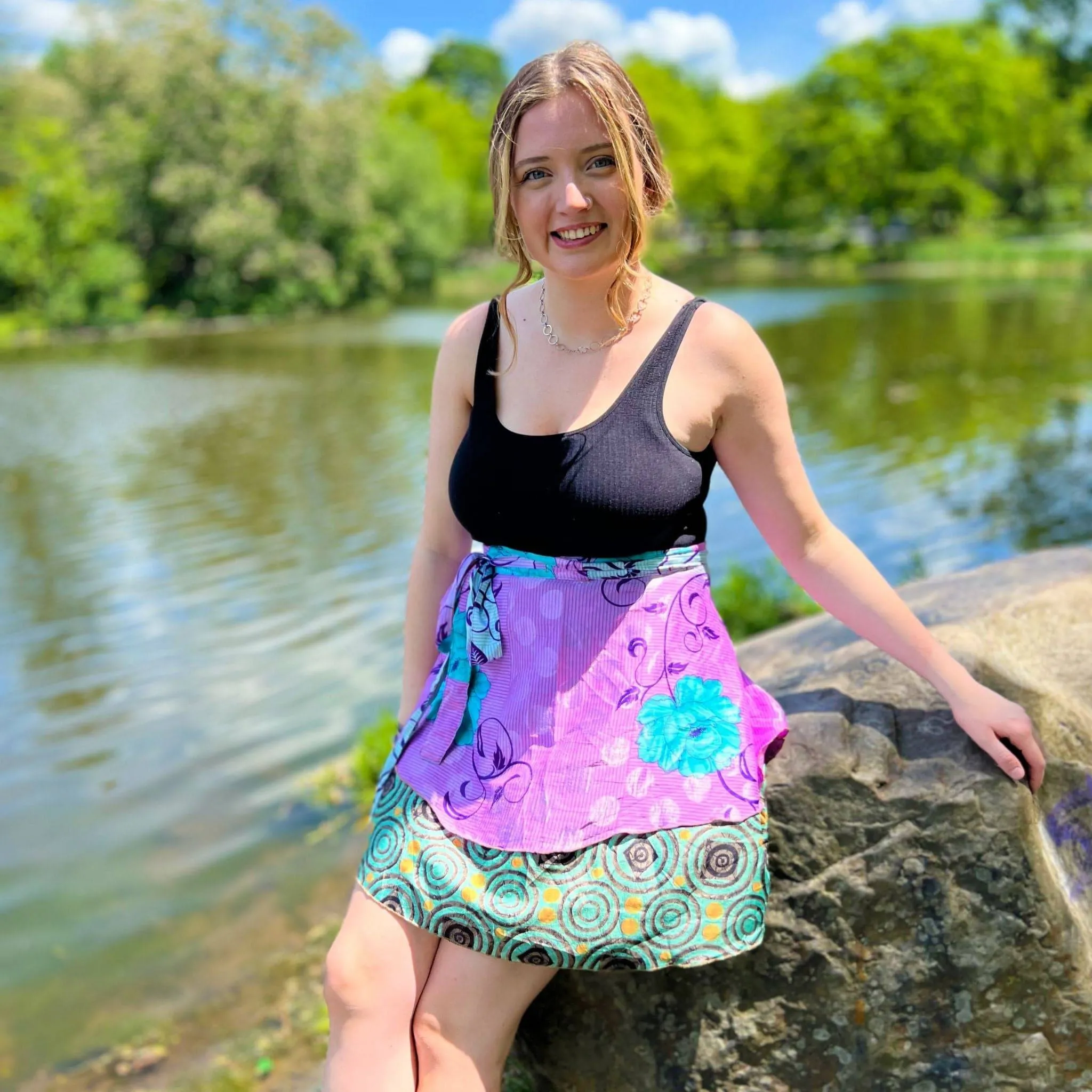 Seconds and Surplus Mini Sari Wrap Skirts