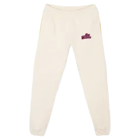 SWSWEATSPURP Cream Relaxed Sweatpants.