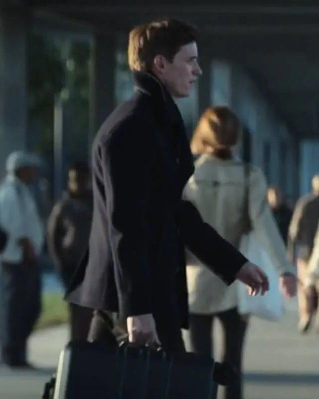 The Day of the Jackal Eddie Redmayne Black Coat