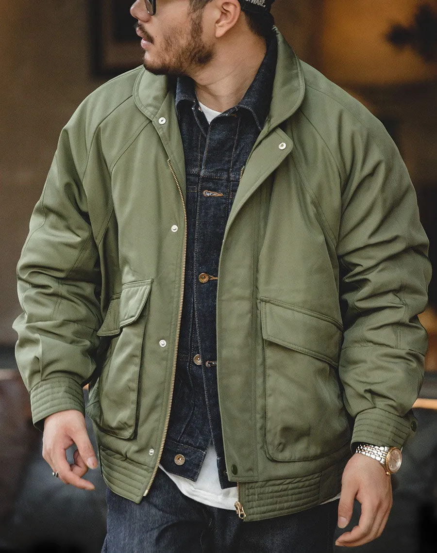 Tooling Retro Air Force Bomber Warm Cotton Men's Jacket