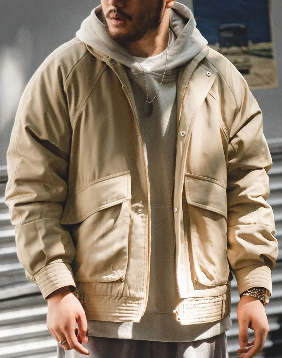 Tooling Retro Air Force Bomber Warm Cotton Men's Jacket