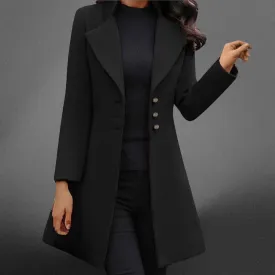 Vinci | Luxurious Italian Wool Long Sleeve Coat