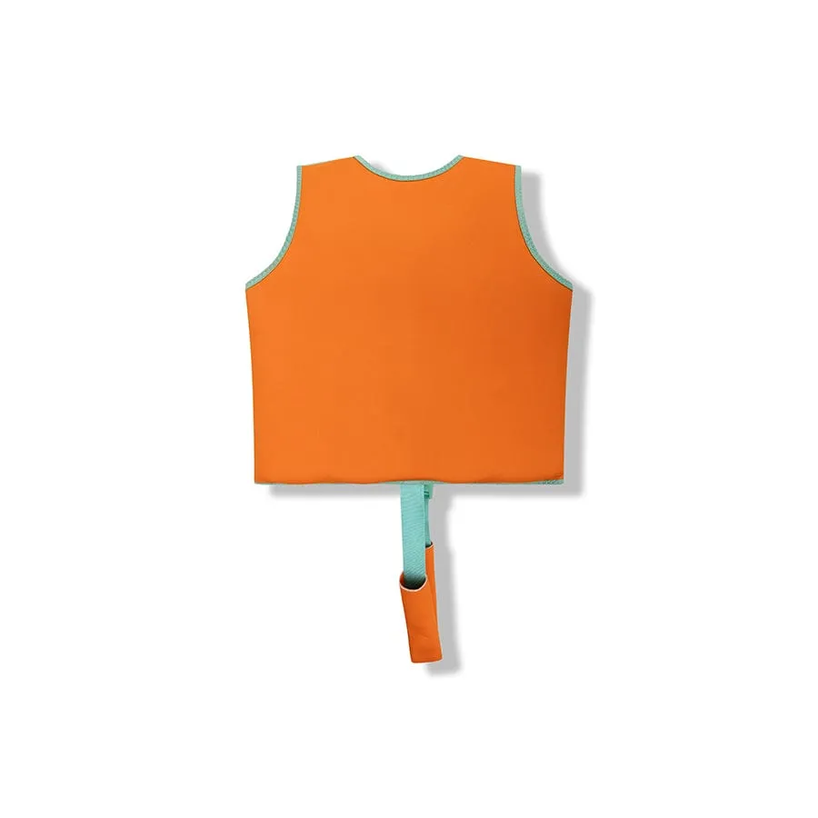 Vivid Clash | Orange/Green Swim Vest 3-6 years