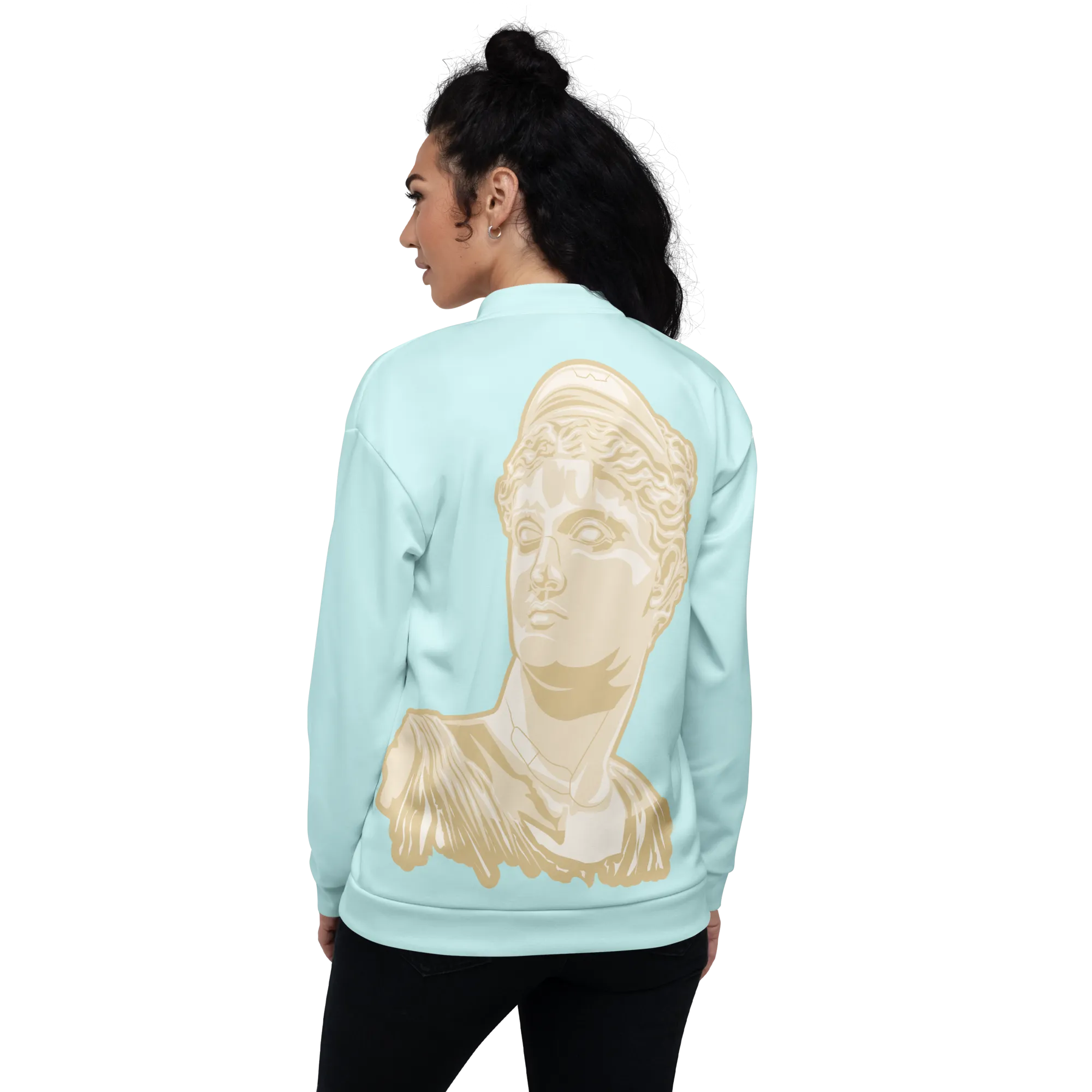 VOSRIO Hellas Athletic Turquoise Unisex Bomber Jacket