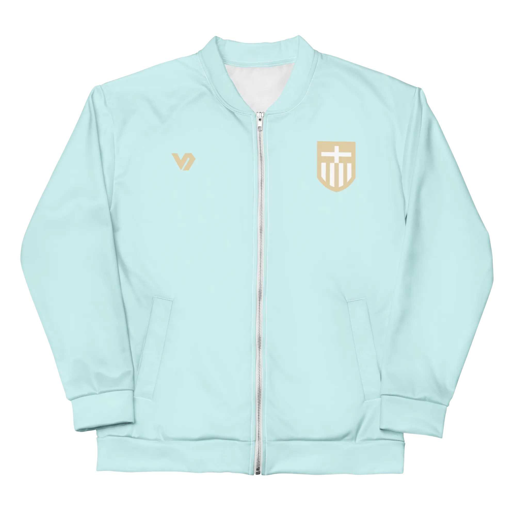 VOSRIO Hellas Athletic Turquoise Unisex Bomber Jacket