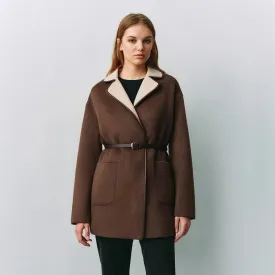 Women Premium Fashion High Quality  Wool Coats Autumn and Winter New Luxury Women'S Clothing Jacket