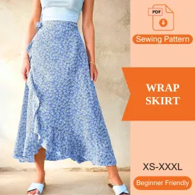 Wrap Skirt PDF Sewing Pattern
