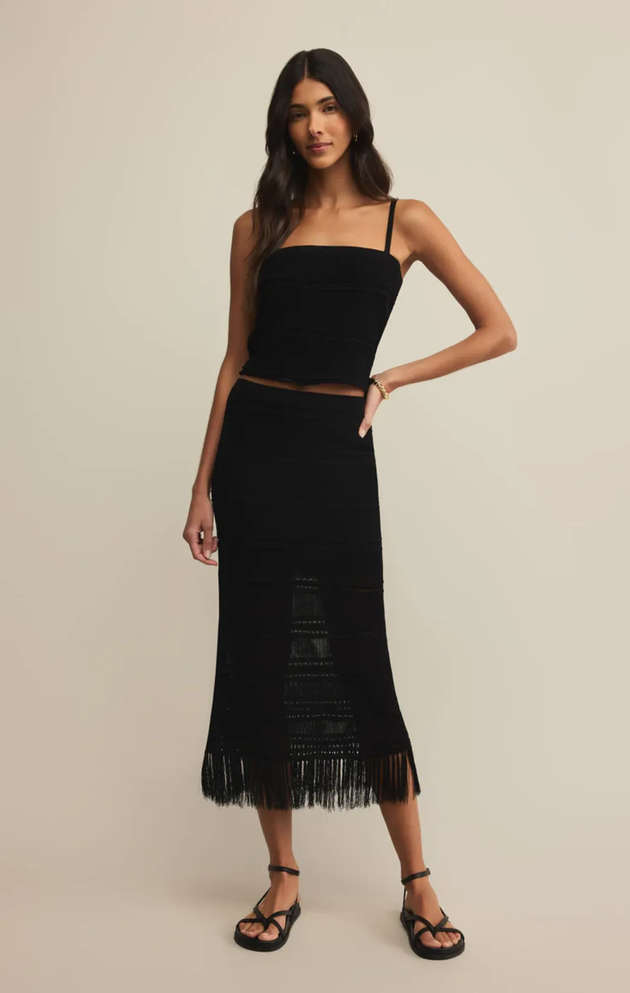 Z Supply Fernanda Cropped Crochet Tank
