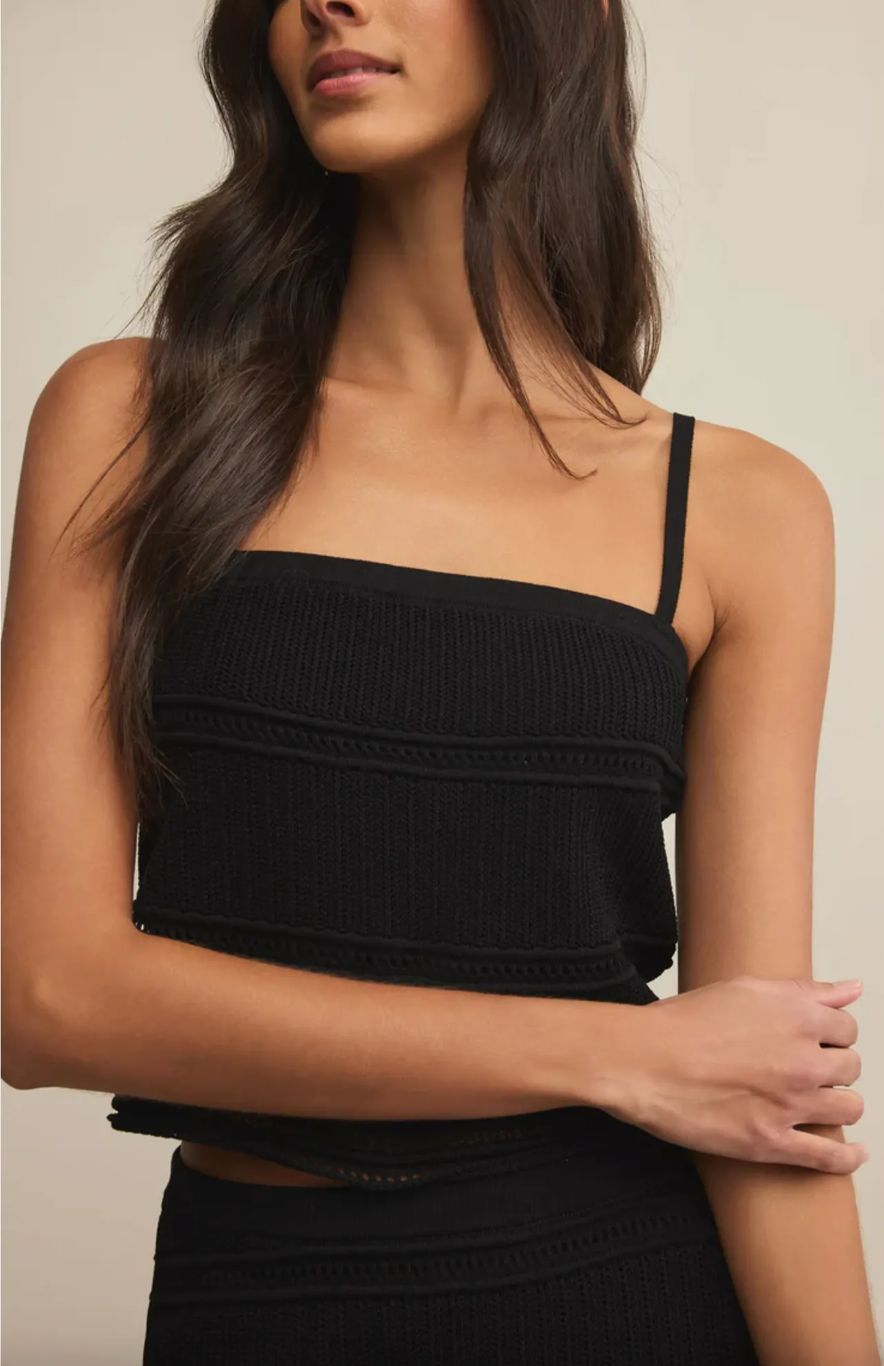 Z Supply Fernanda Cropped Crochet Tank